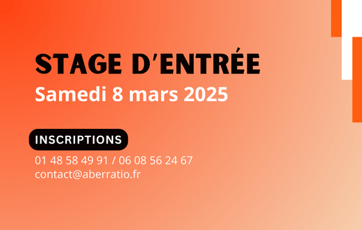 Stage d'entrée 8 mars